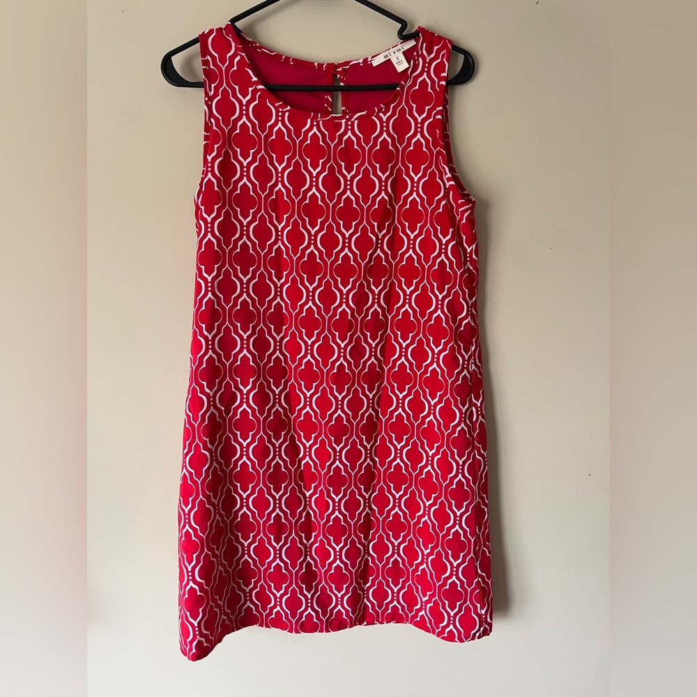 Red mini dress